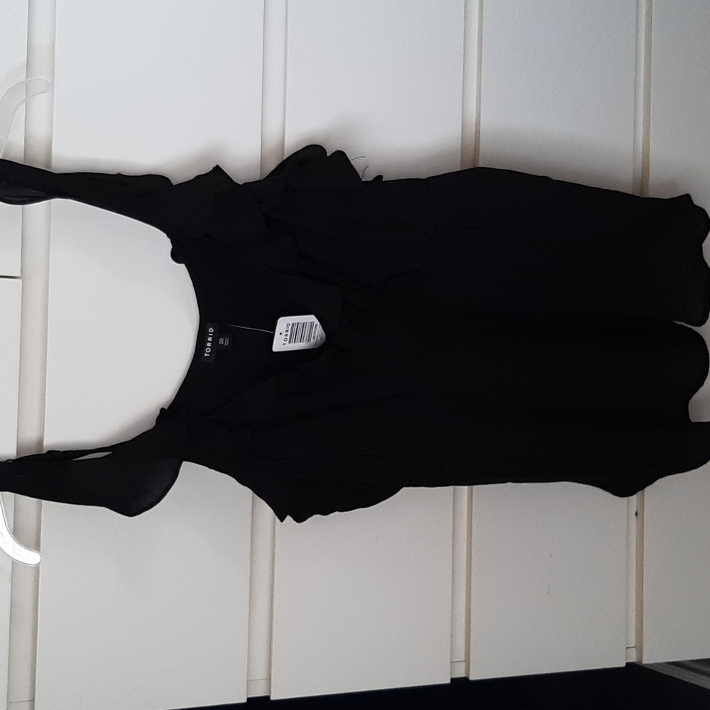 Torrid Georgette Ruffle Surplice Top - Picture 5 of 7